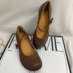 Soft-Soled Flat Leather Shoes
