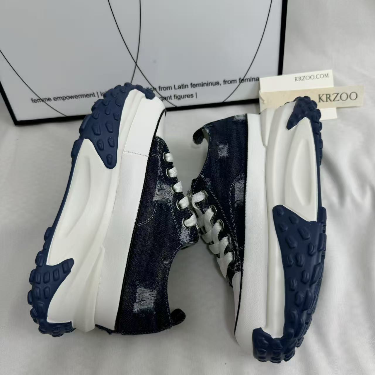 Retro Denim Casual Sneakers