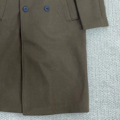 Double-Breasted Cashmere Trench Coat