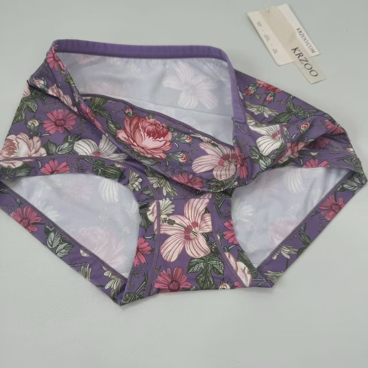 High-waisted printed buttock-raising underwear