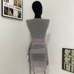 Sleeveless Backless Fitted Dress