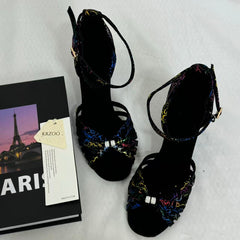 Soft-Soled Indoor High-Heeled Dance Shoes