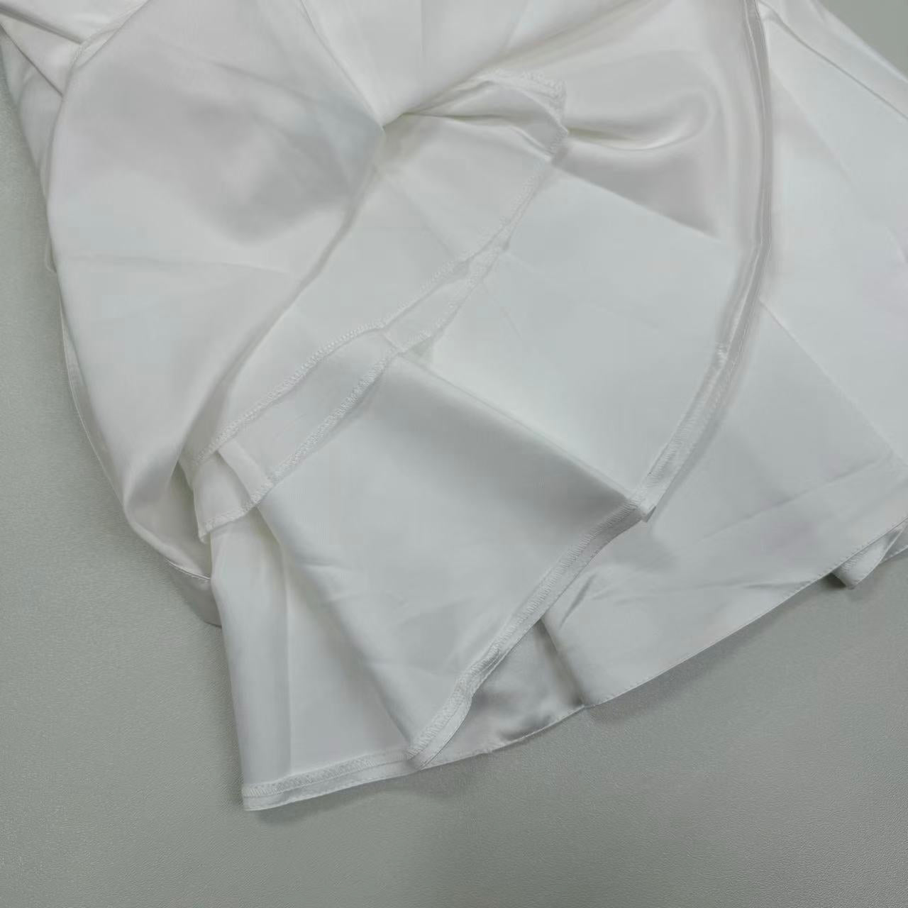 White French-style evening dress