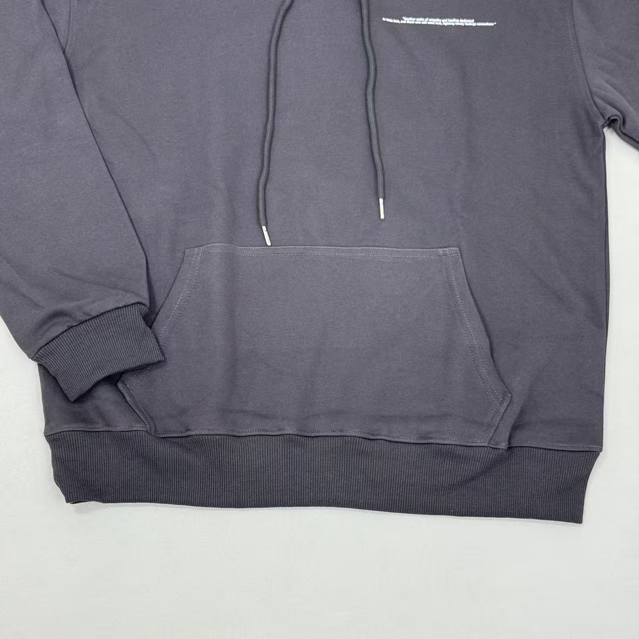 Moon print thick and warm hooded sweatshirt