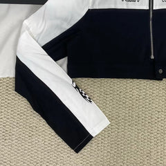 Patchwork Printed Color-Block Jacket