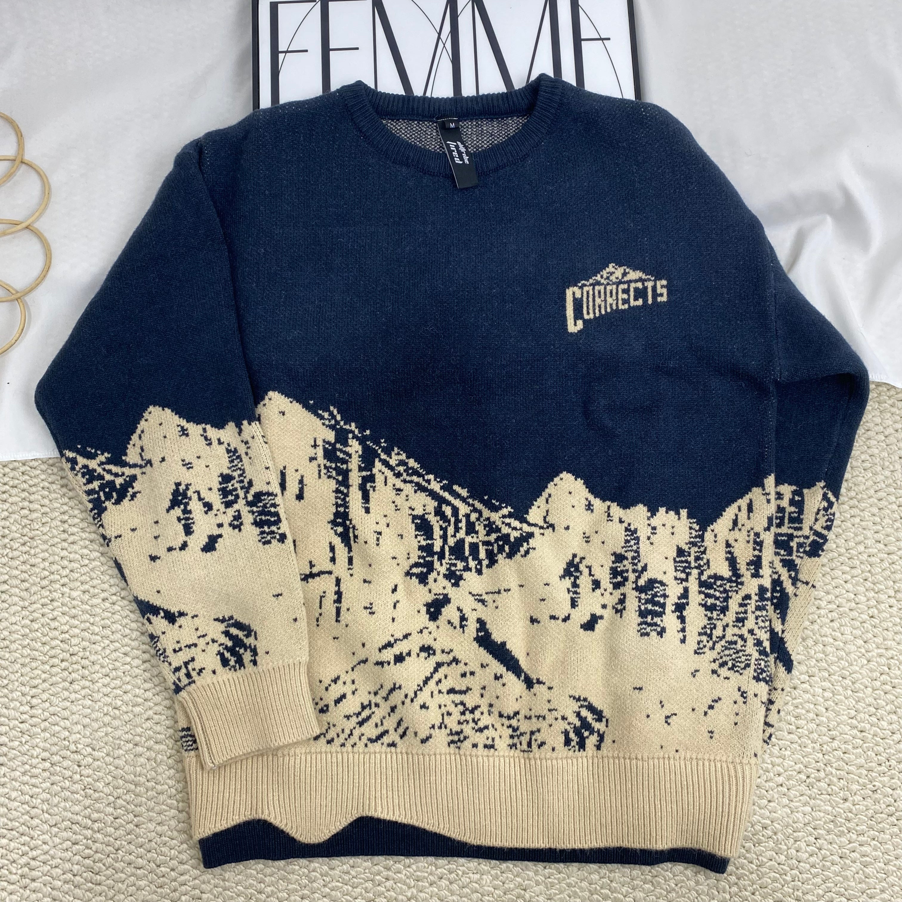 Snow Mountain Crew Neck Sweater