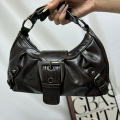 PU leather single-shoulder handbag