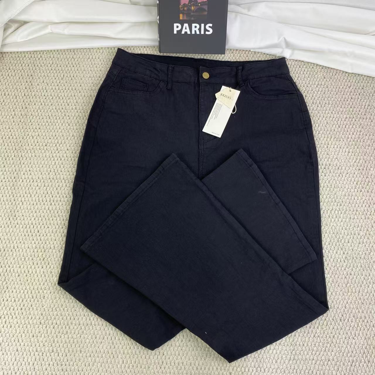 Slim straight-leg jeans