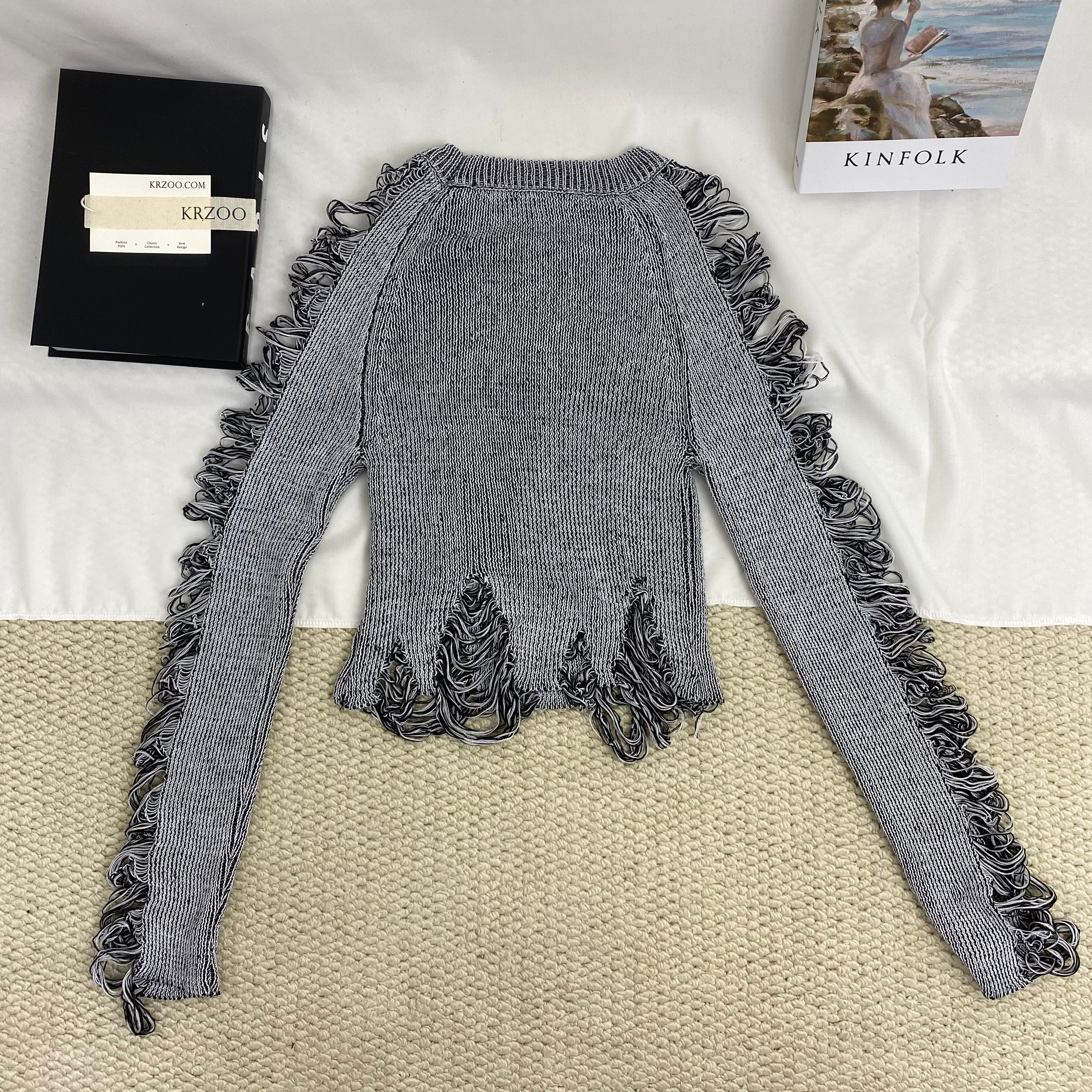 Vintage-Style Ripped Top