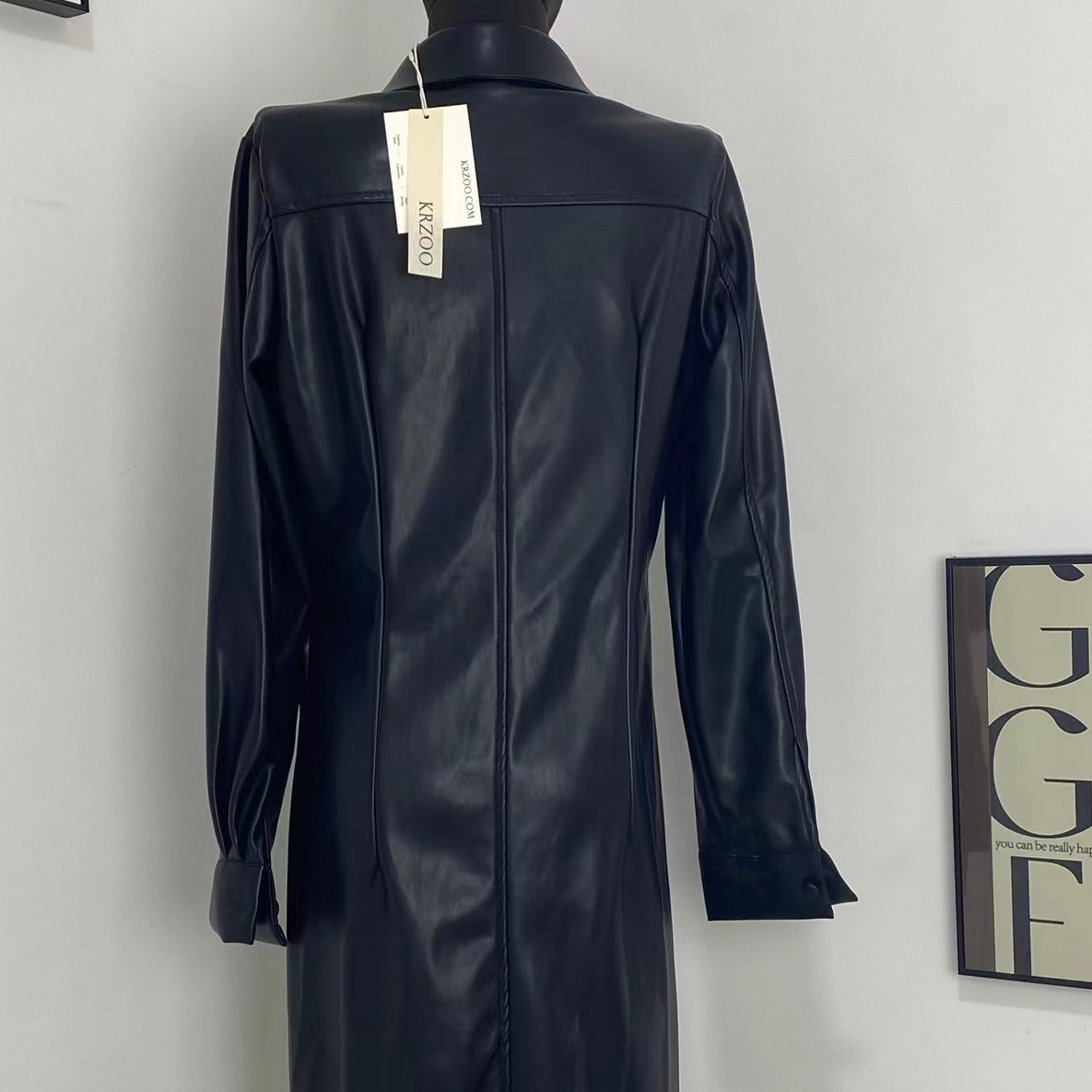 Single-Breasted Ruched Dress