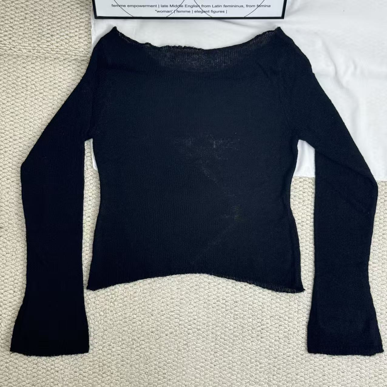 Lightweight Crew-Neck Knit Sweater