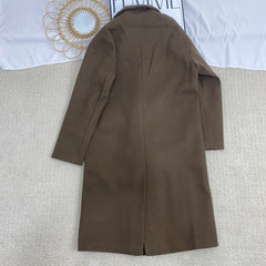 Double-Breasted Cashmere Trench Coat