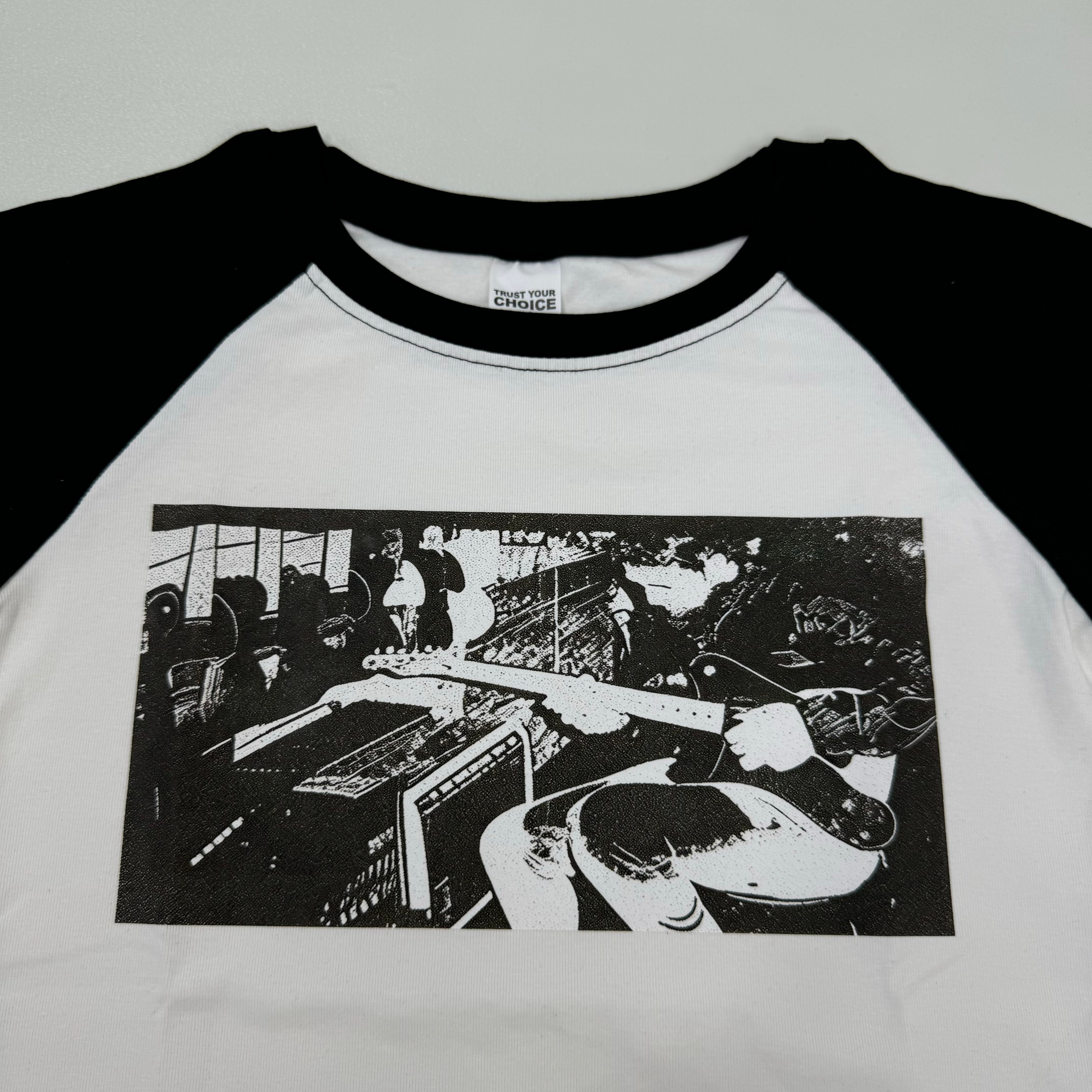 Band jacket with shoulder-sleeve short sleeves