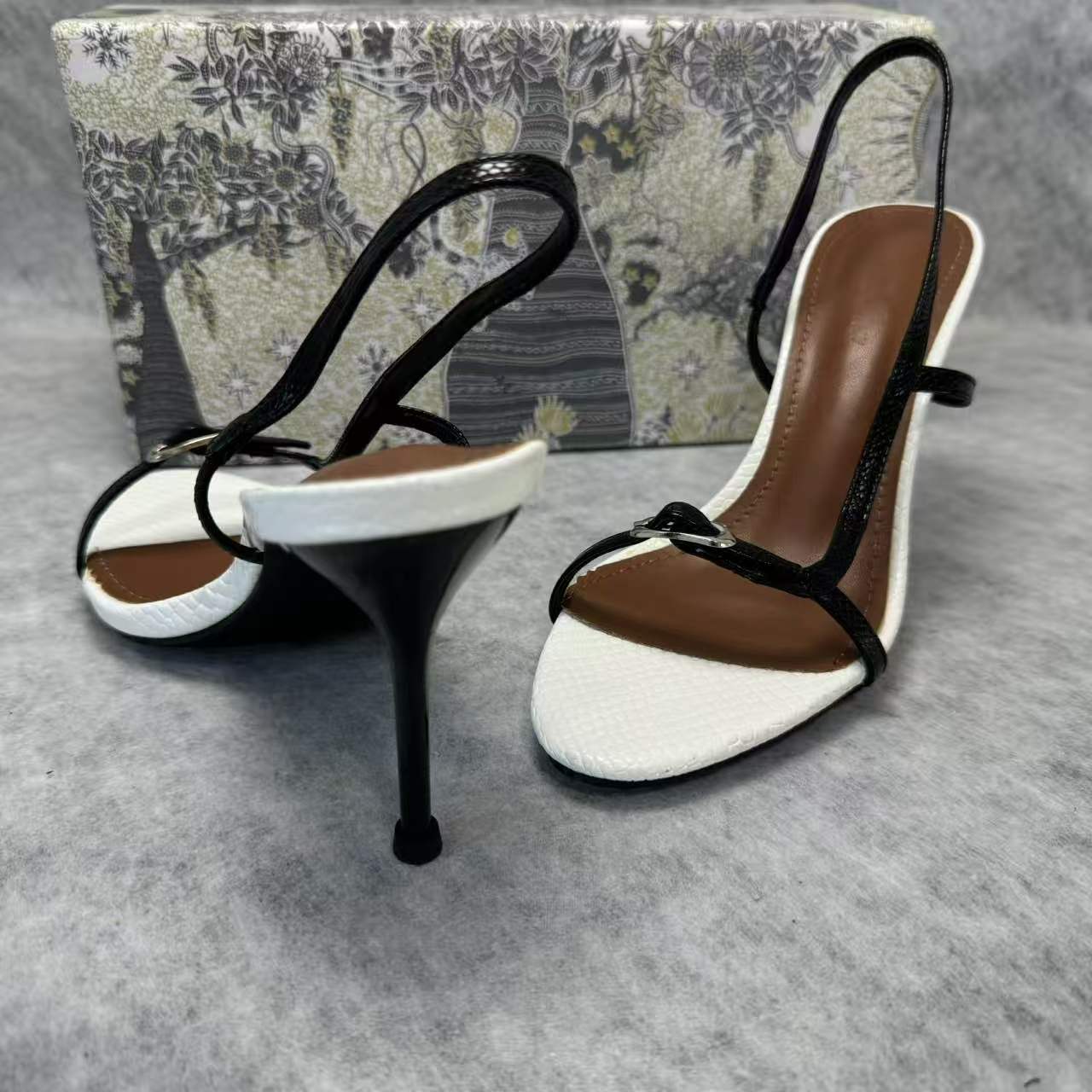 High-top low-cut thick-soled leather shoes