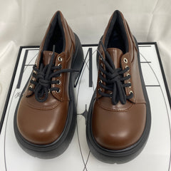 Thick-Soled British-Style Leather Shoes
