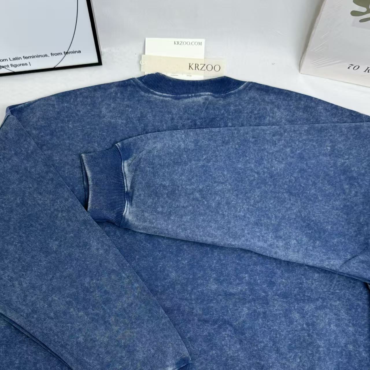 Batik Washed Distressed Vintage Sweatshirt