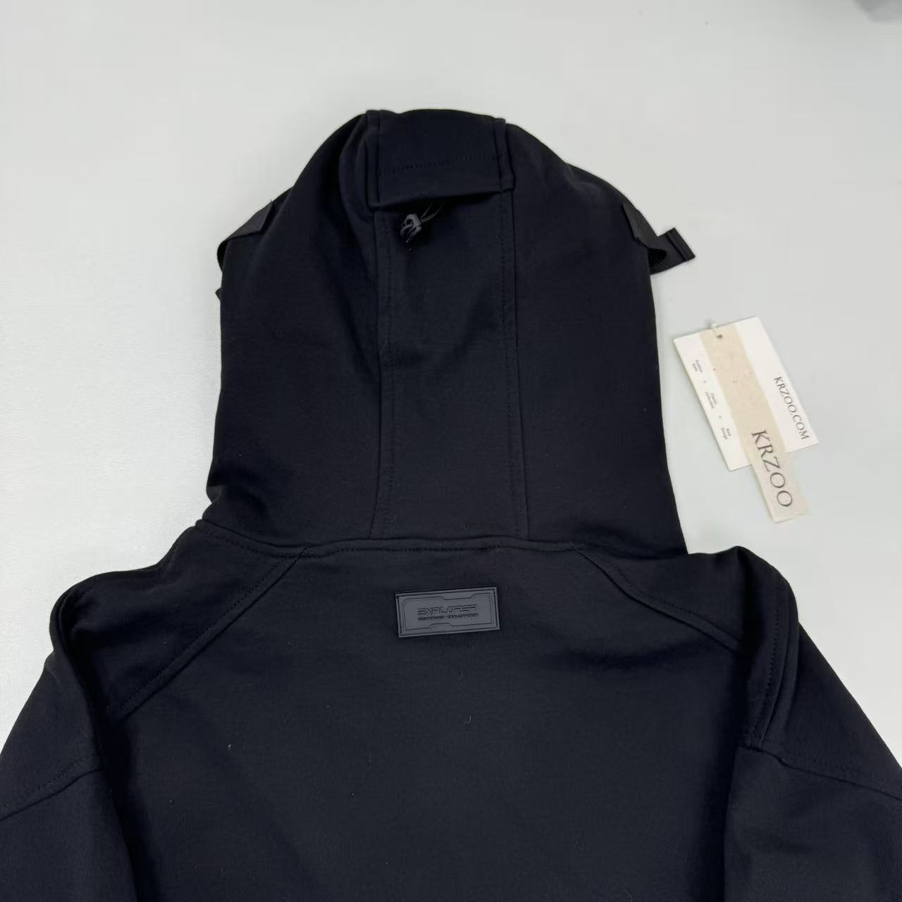 Functionalist face mask hooded sweatshirt