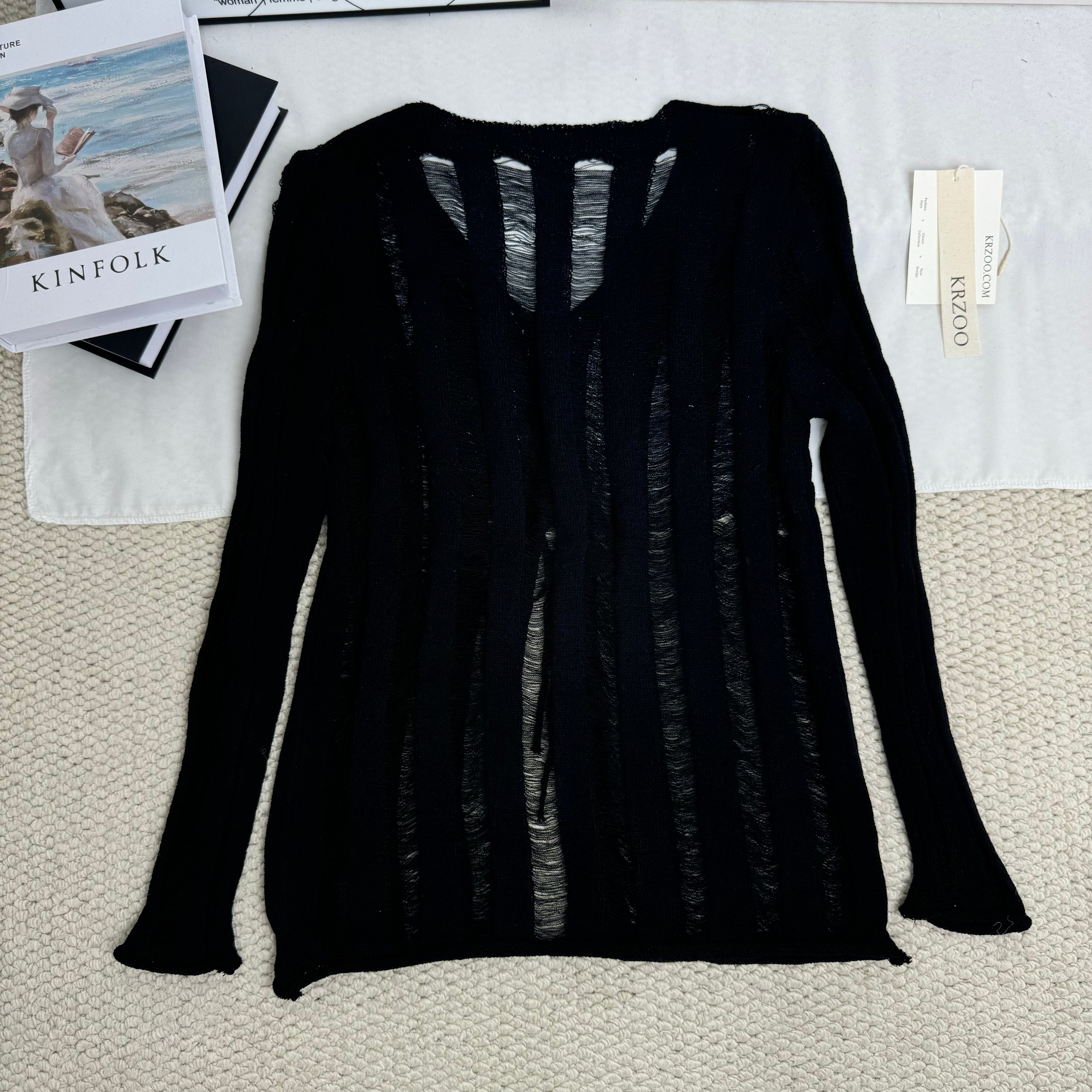V-Neck Tie-Up Cutout T-Shirt