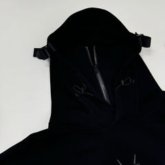 Functionalist face mask hooded sweatshirt