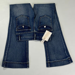 Low-waist high-elasticity flared jeans
