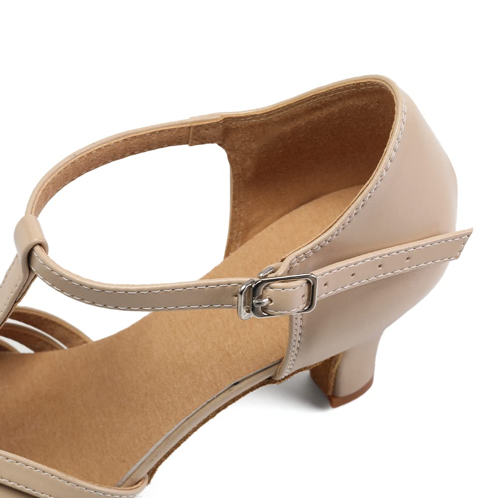 Women's PU Leather Retro Customized Heel Ballroom Dance Shoes Character Dance Shoes