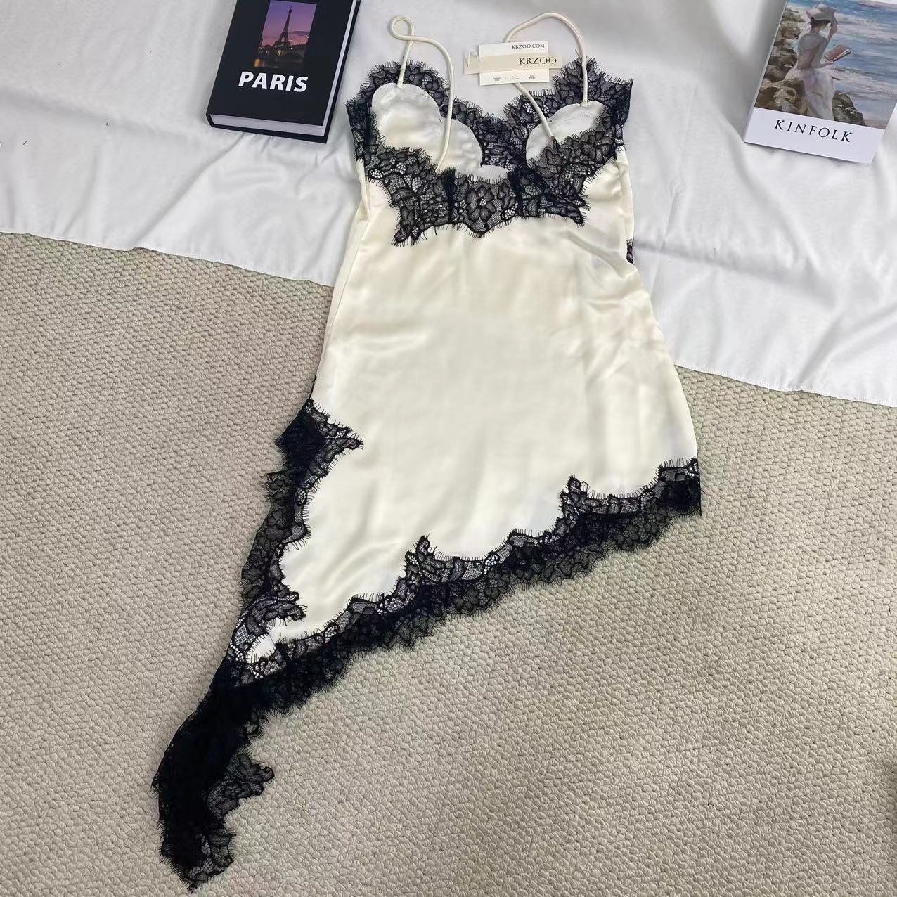 Elegant Lace Asymmetrical Dress