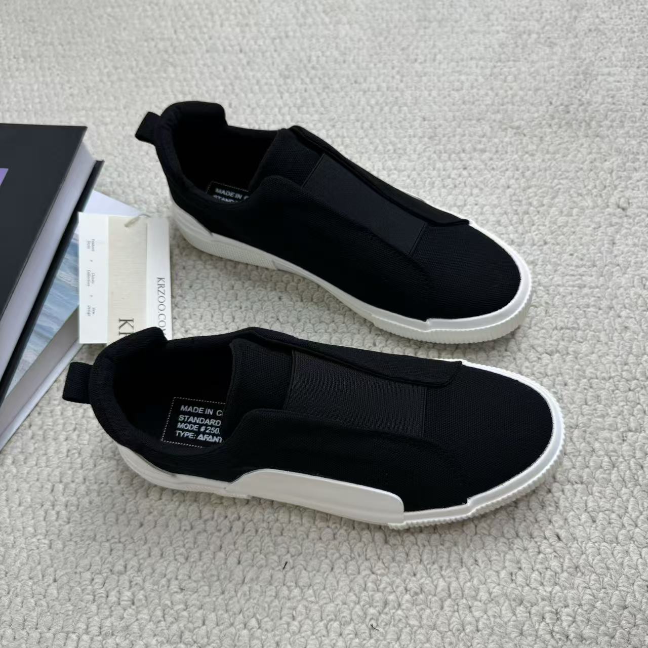 One kick of an unlaced shoe