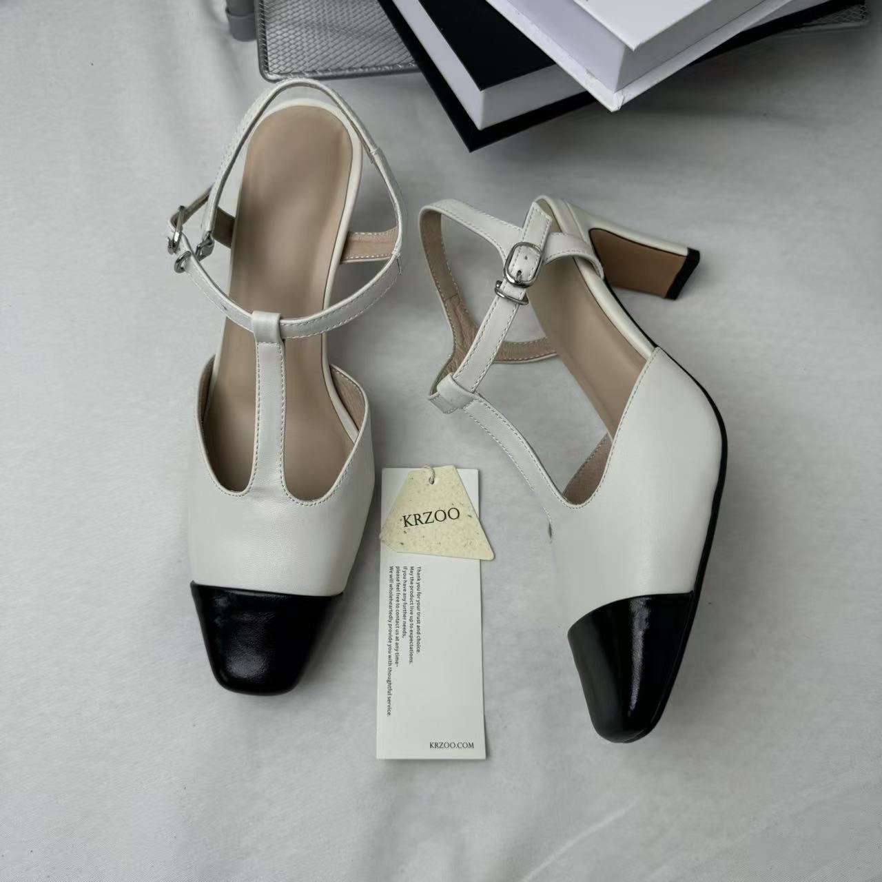 Retro Color-Block Open-Toe Sandals