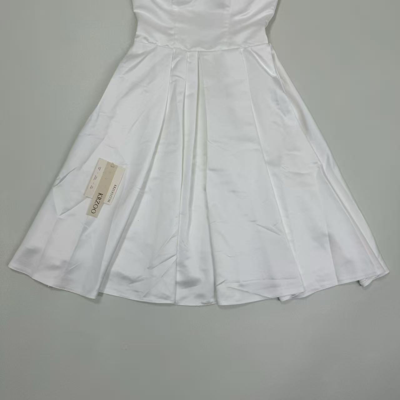 White French-style evening dress