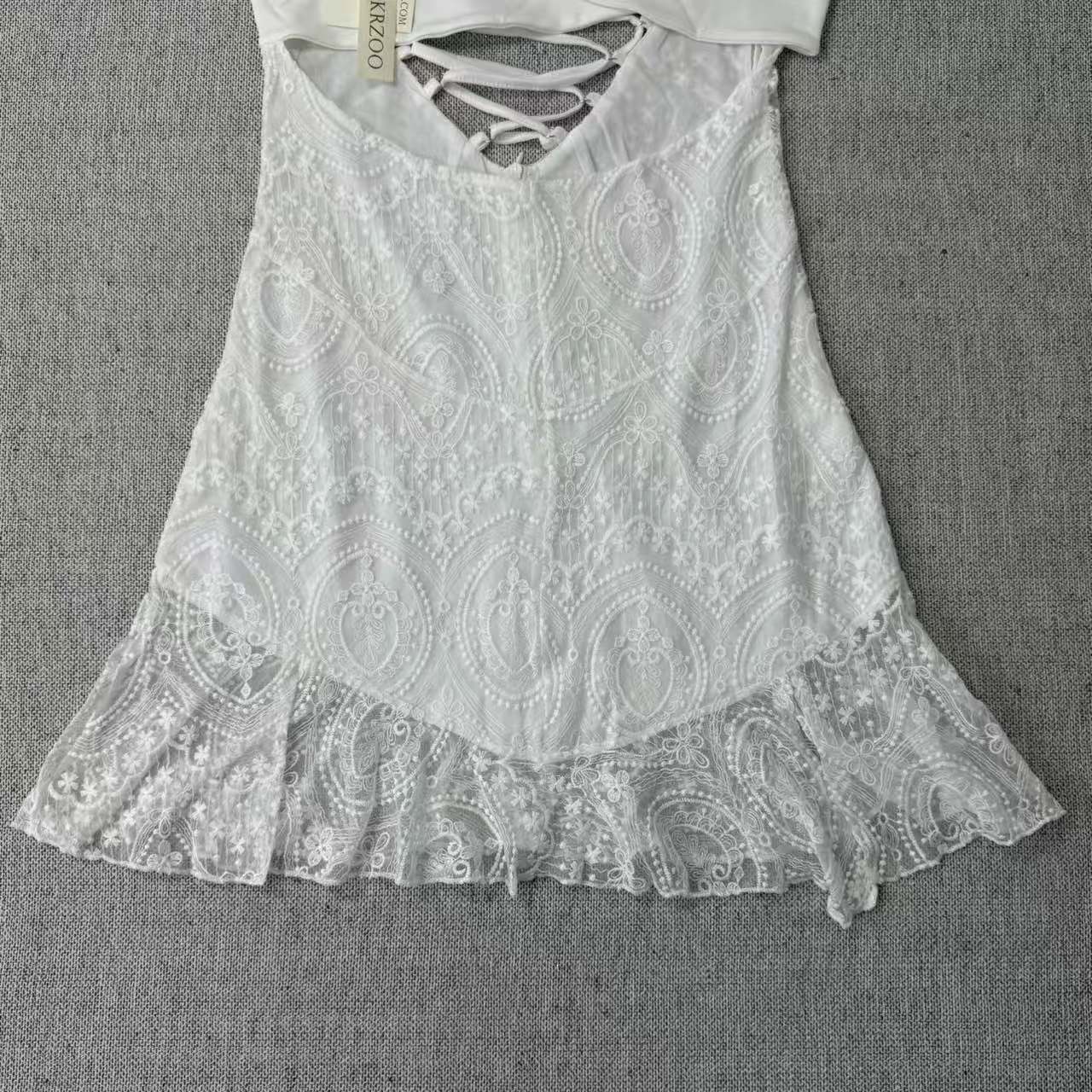 A lace short dress