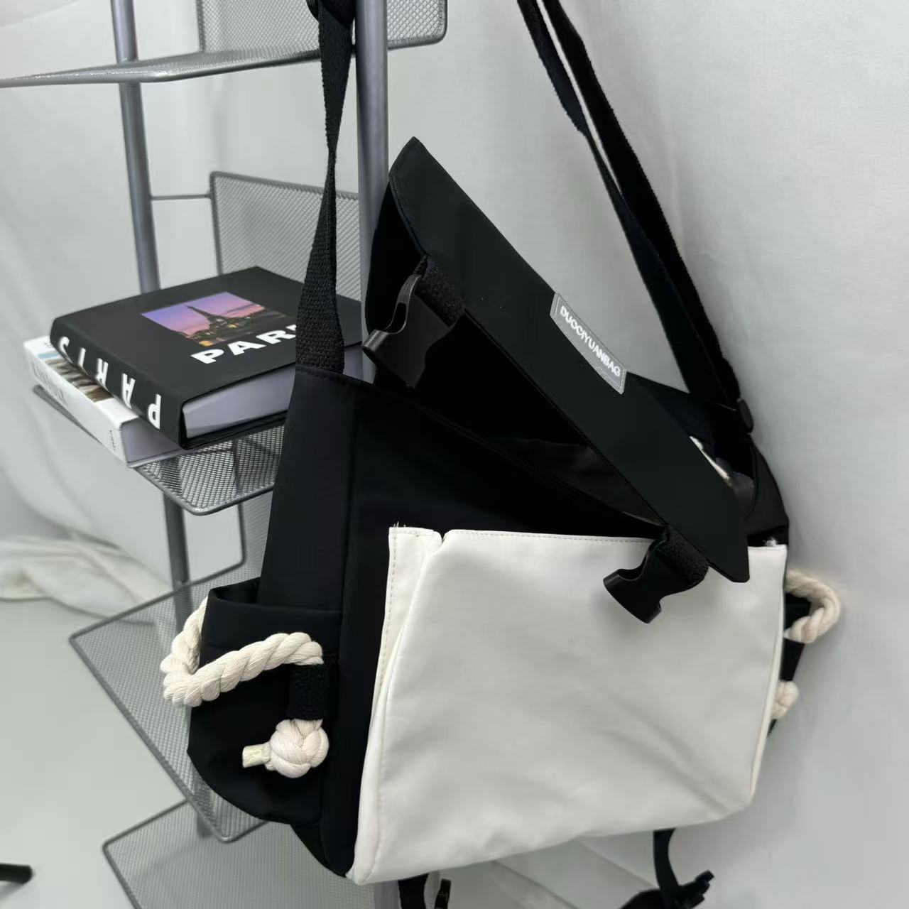 Multi-color diagonal crossbody casual shoulder bag