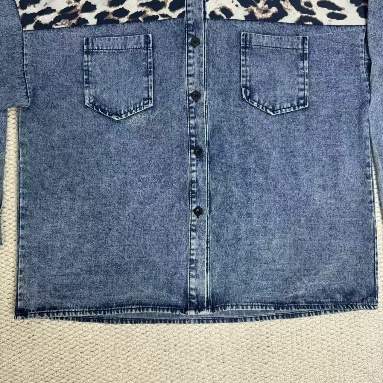 Leopard Print Chiffon Blouse