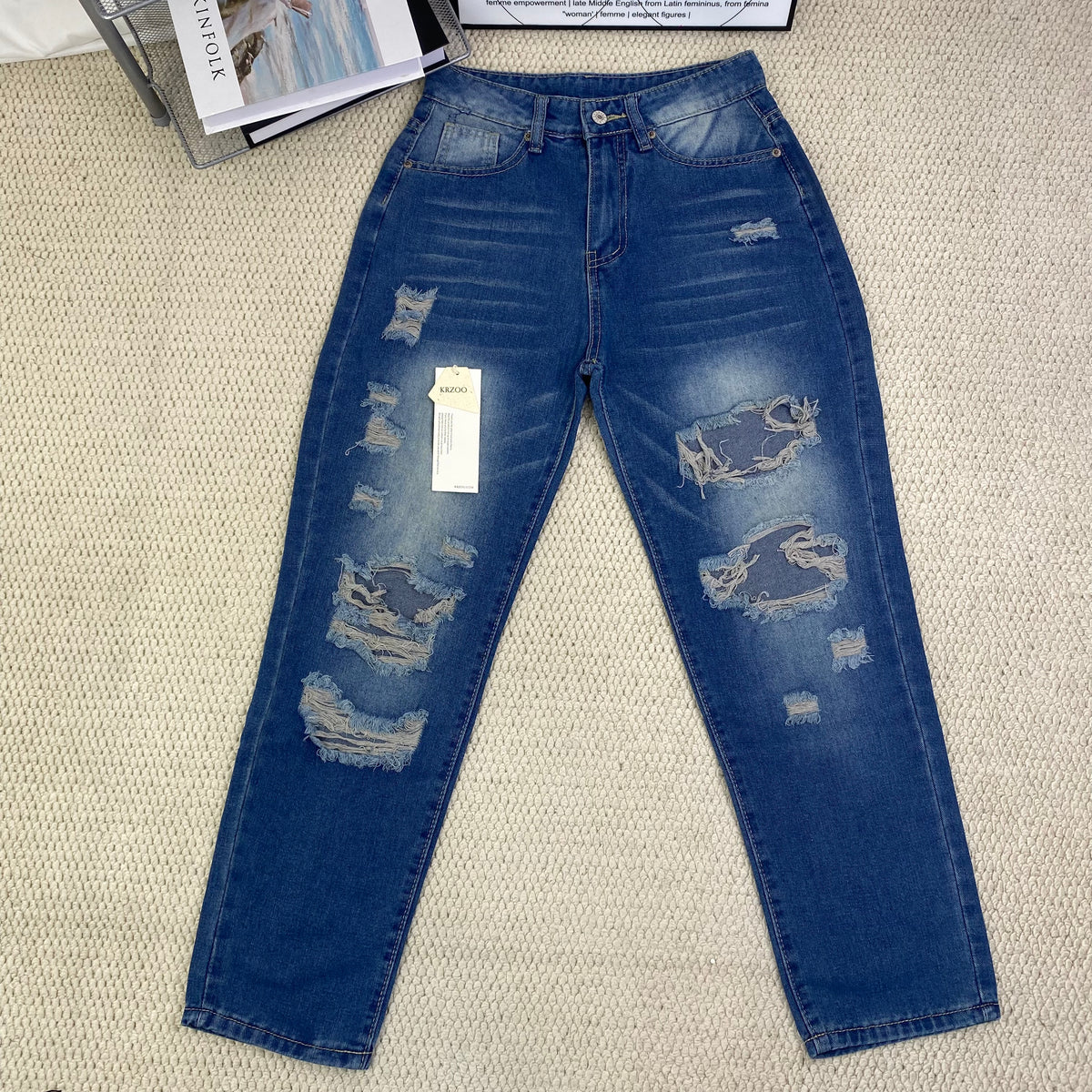 Hole-up skinny jeans