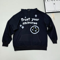 Cosmic Alphabet Printed Hooded Sweatshirt