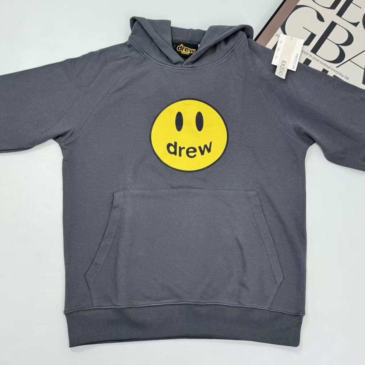 Cotton pullover loose-fitting hoodie
