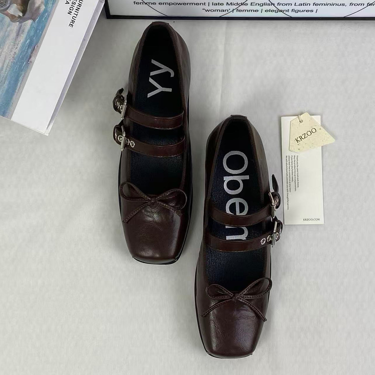 Ballet platform flat shoes