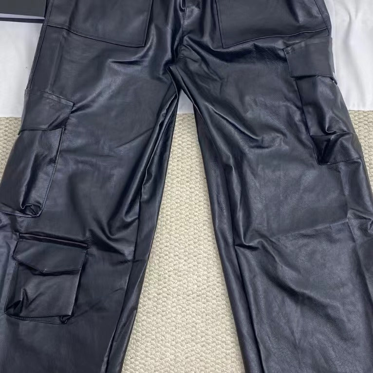 Hip-Hop Punk Leather Pants