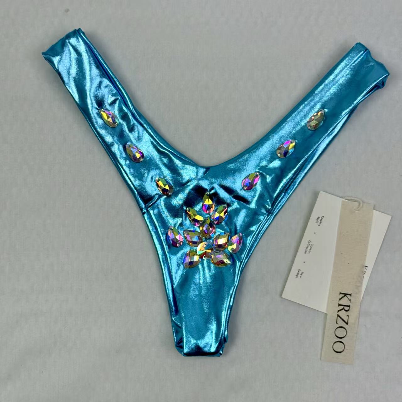 Brightly colored diamond bikini