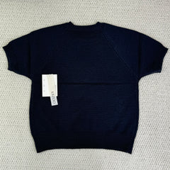 Round-neck heart patterned short-sleeved shirt