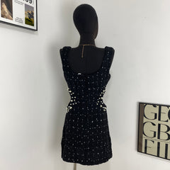 Pearl-Embellished Slip Dress