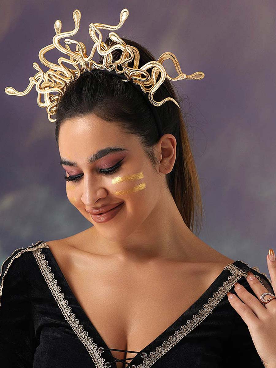 Golden Snake Hair Accessory