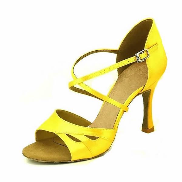 Women's Satin 9cm Ballroom Dance Shoes/Latin Shoes