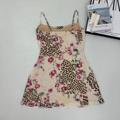 Floral print fitted short dress