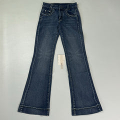 Low-waist high-elasticity flared jeans