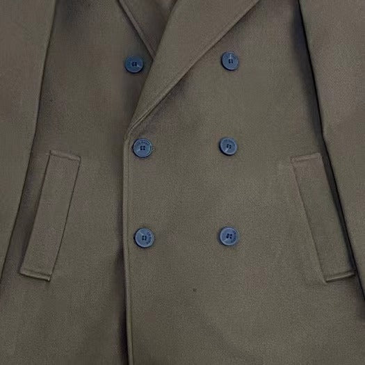 Double-Breasted Cashmere Trench Coat