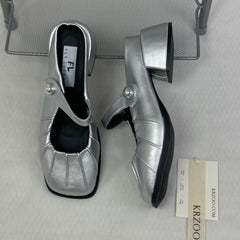 French-style half-toe slippers