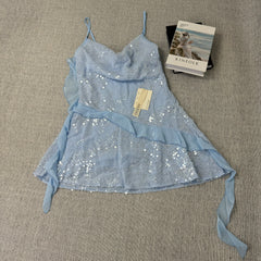 Layered decorative bead piece short dress