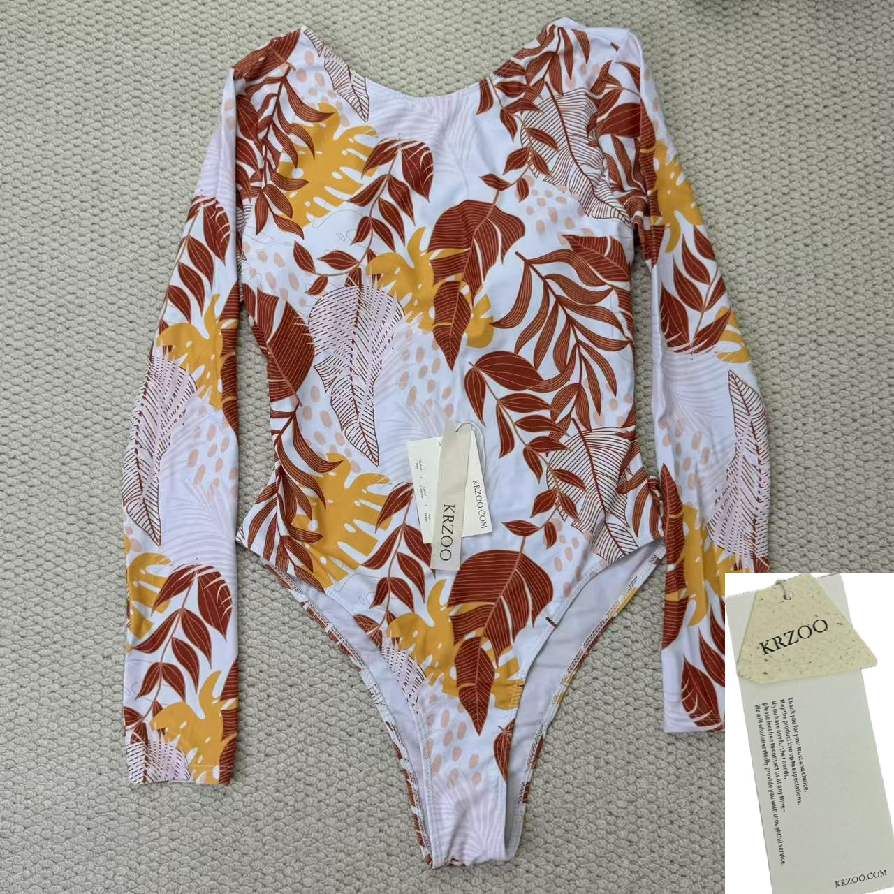 Printed sequin necktie swimming suit set