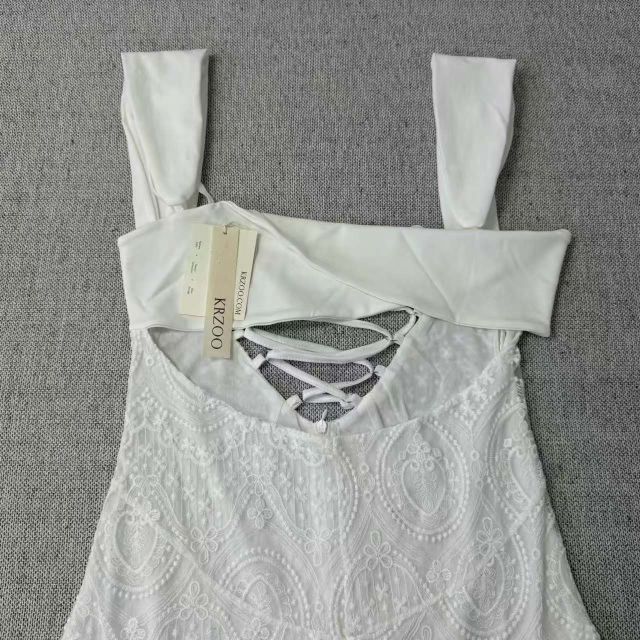 A lace short dress