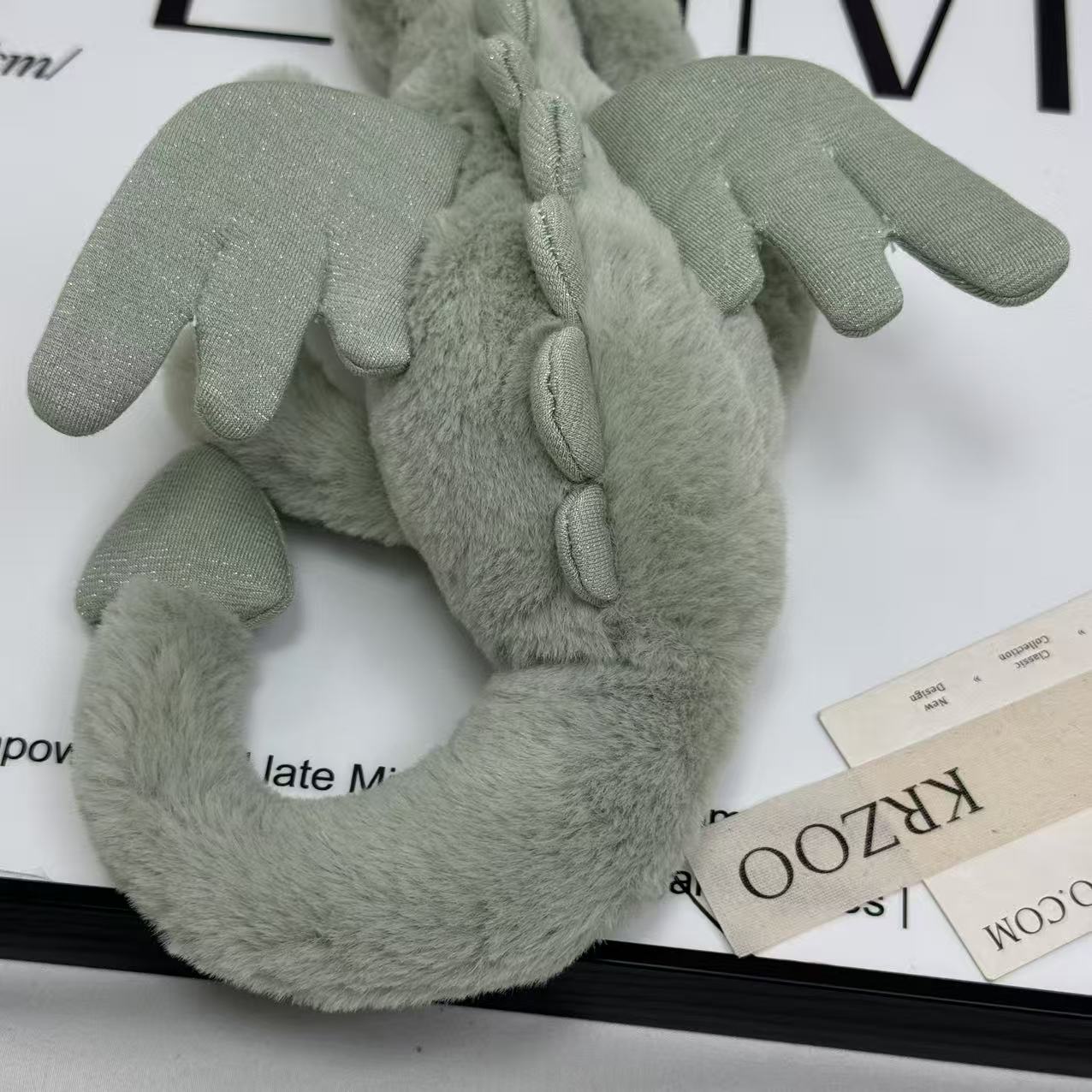 Plush snow dragon figurine of Sky Dragon